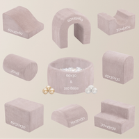 "Dreamy Castle" Indoor Spielplatz-Set mit kleinem Bällebad & 150 Bällen