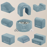 "Dreamy Castle" Indoor Spielplatz-Set mit kleinem Bällebad & 150 Bällen