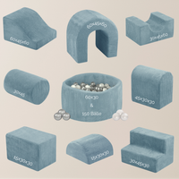 "Dreamy Castle" Indoor Spielplatz-Set mit kleinem Bällebad & 150 Bällen