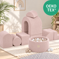 "Dreamy Castle" indoor playground set with small ball pit & 150 balls