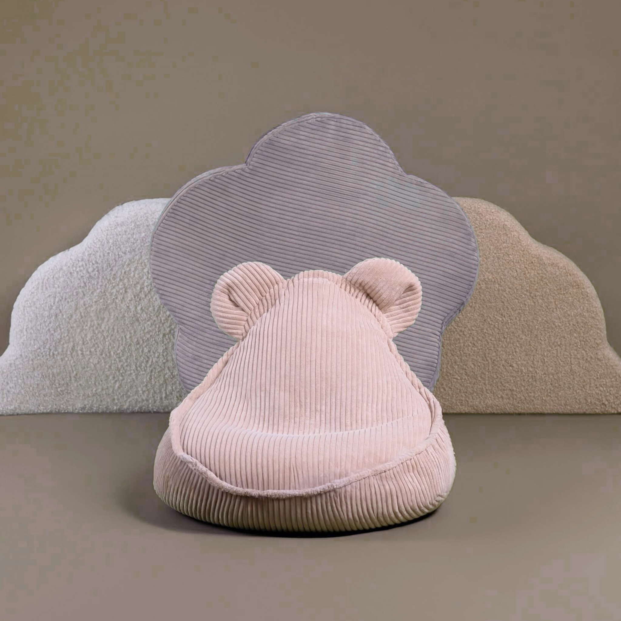 "Huggy Bear" Sitzsack mit Ohren für Kinder 68x45cm