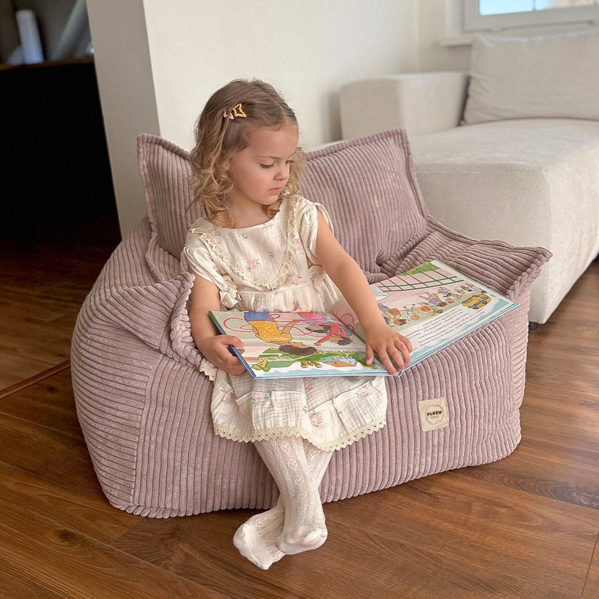 "Cordy Throne" comfortable children's lounge chair 80x73x58cm