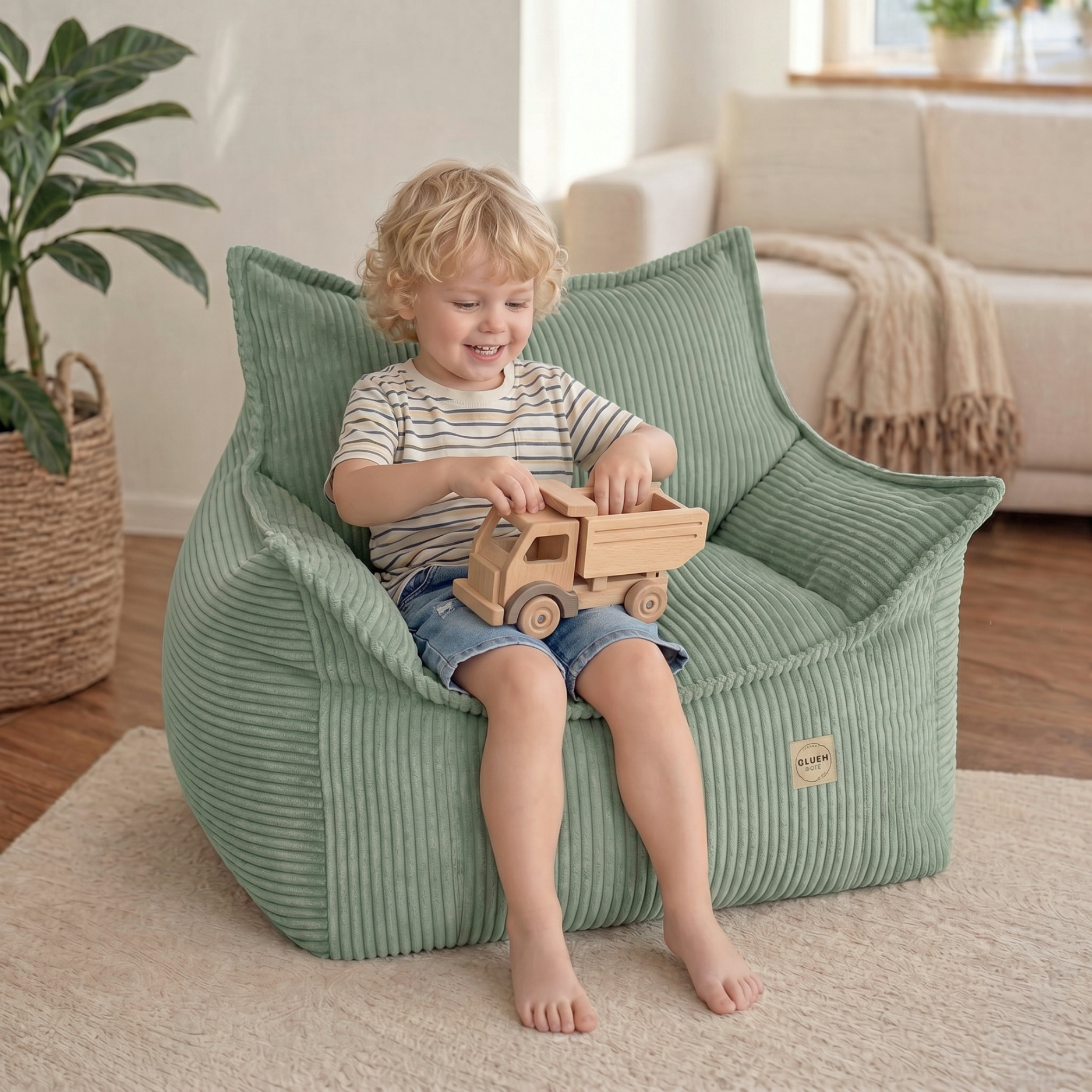 "Cordy Throne" bequemer Kinder-Relaxsessel 80x73x58cm