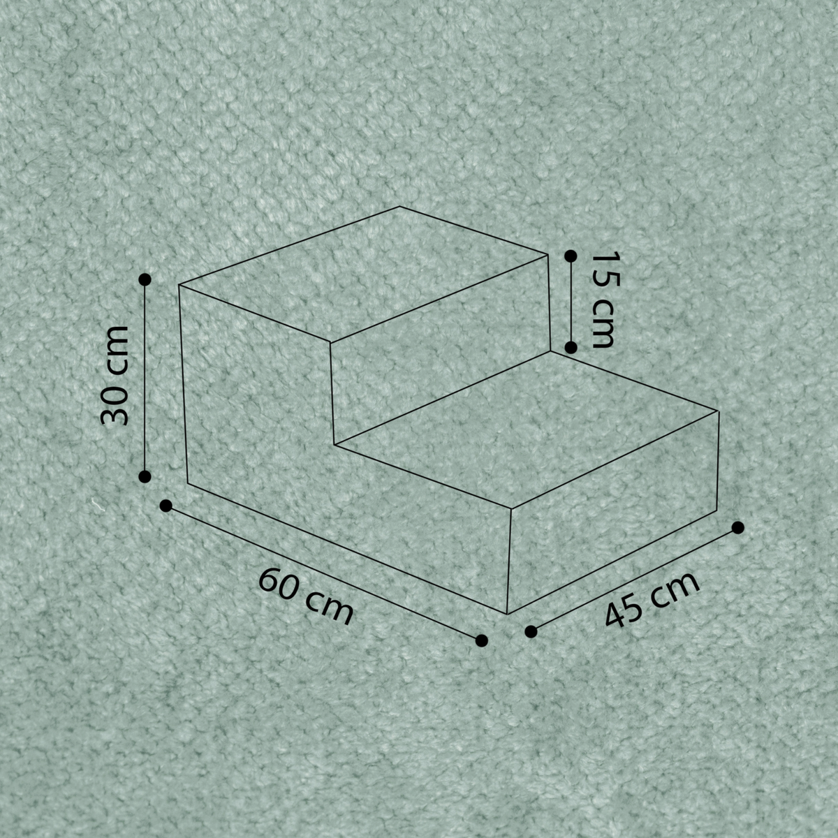 "Nilly Step" Treppe für Bällebäder 60x45x30cm