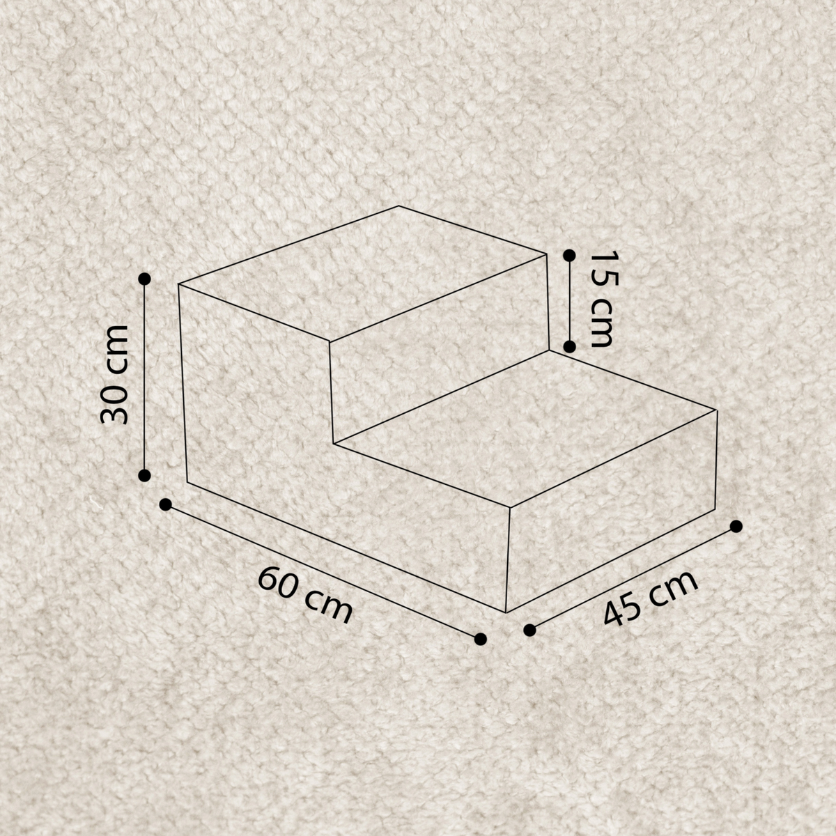 "Nilly Step" Treppe für Bällebäder 60x45x30cm