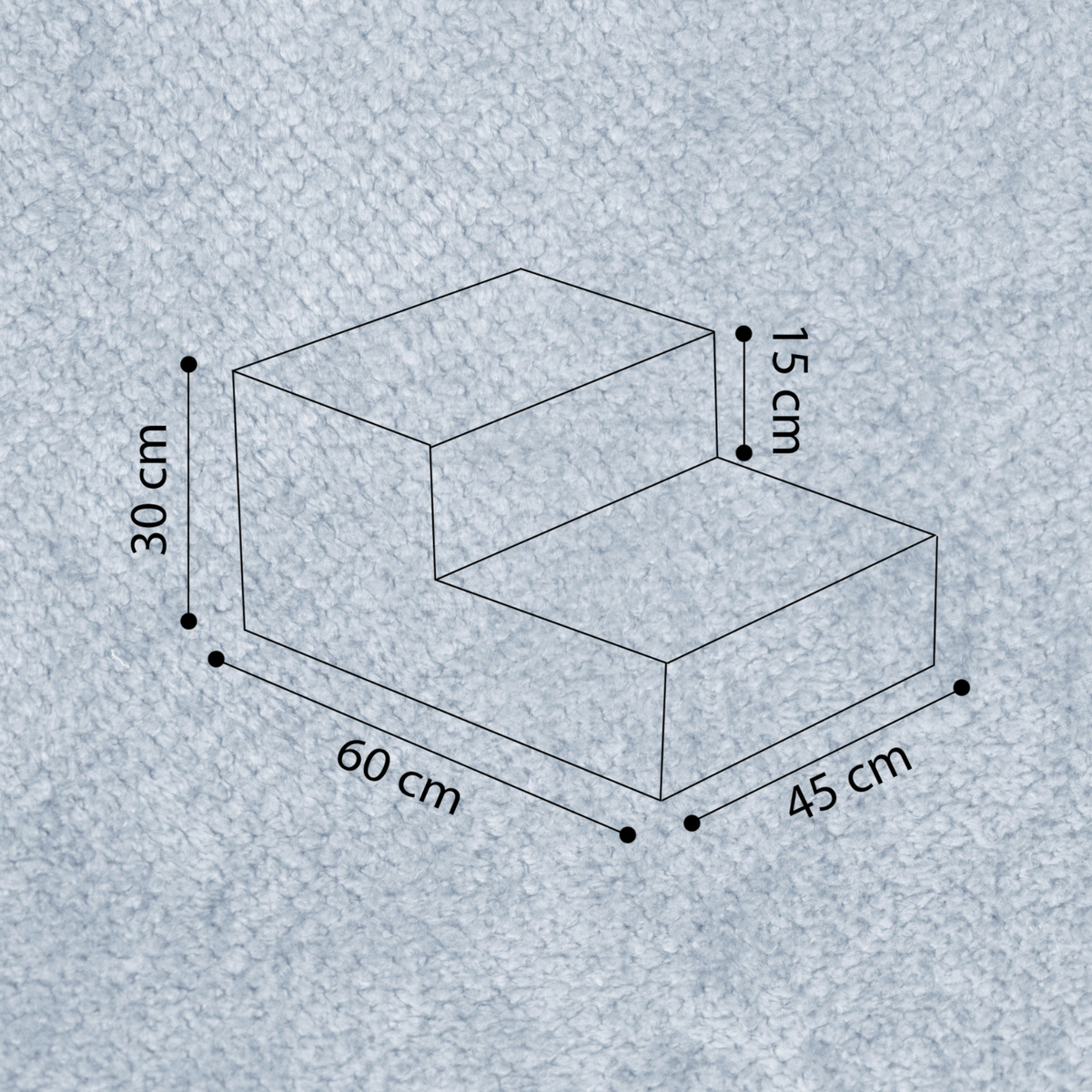 "Nilly Step" Treppe für Bällebäder 60x45x30cm