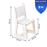 "Smart Seat" Kinderstuhl aus Holz – Montessori Design