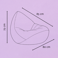 "Sunny Seat" Wasserfester Kinder-Sitzsack 80x85cm für drinnen & draußen