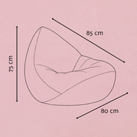"Sunny Seat" Wasserfester Kinder-Sitzsack 80x85cm für drinnen & draußen
