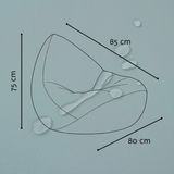 "Sunny Seat" Wasserfester Kinder-Sitzsack 80x85cm für drinnen & draußen