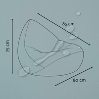 "Sunny Seat" Wasserfester Kinder-Sitzsack 80x85cm für drinnen & draußen