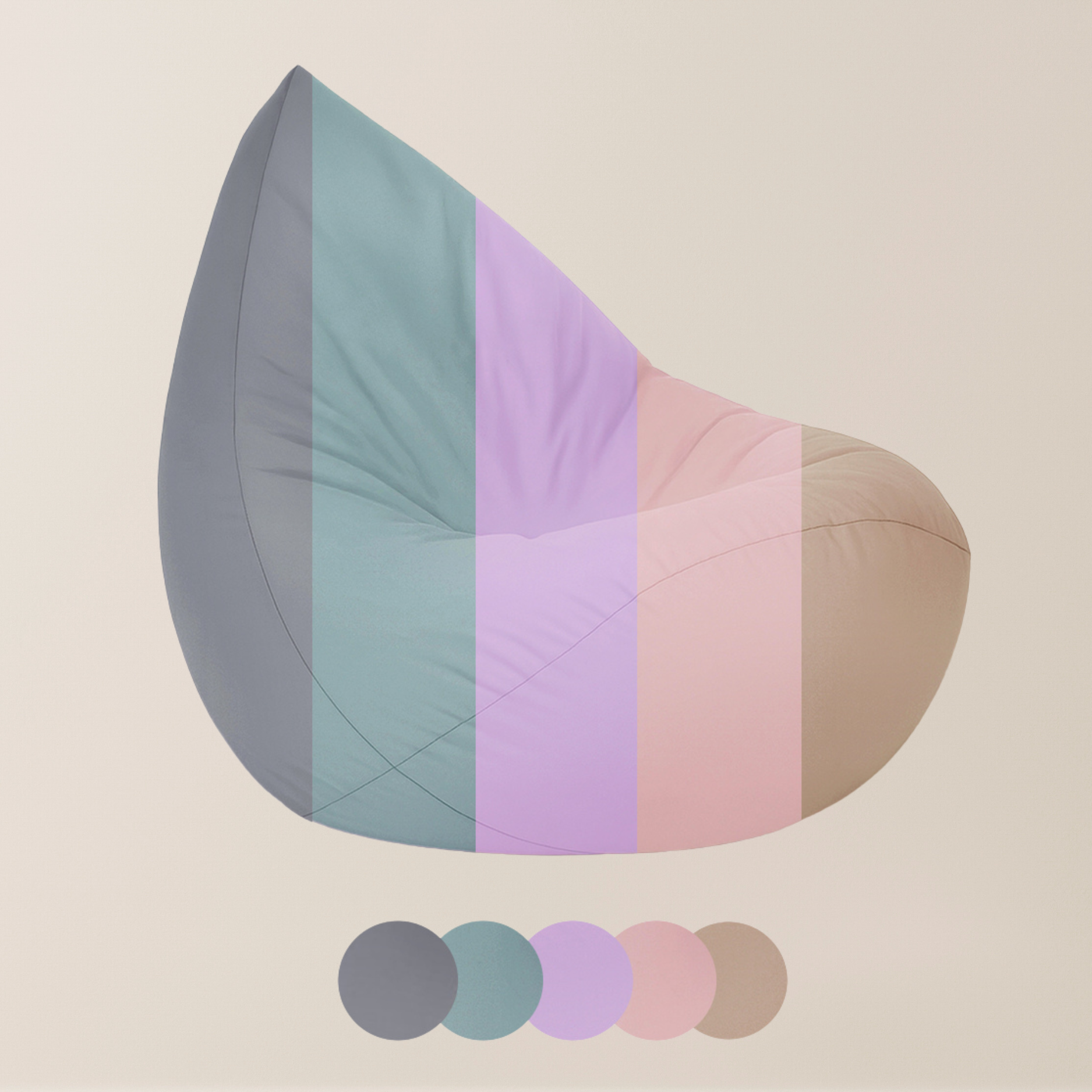 "Sunny Seat" Wasserfester Kinder-Sitzsack 80x85cm für drinnen & draußen