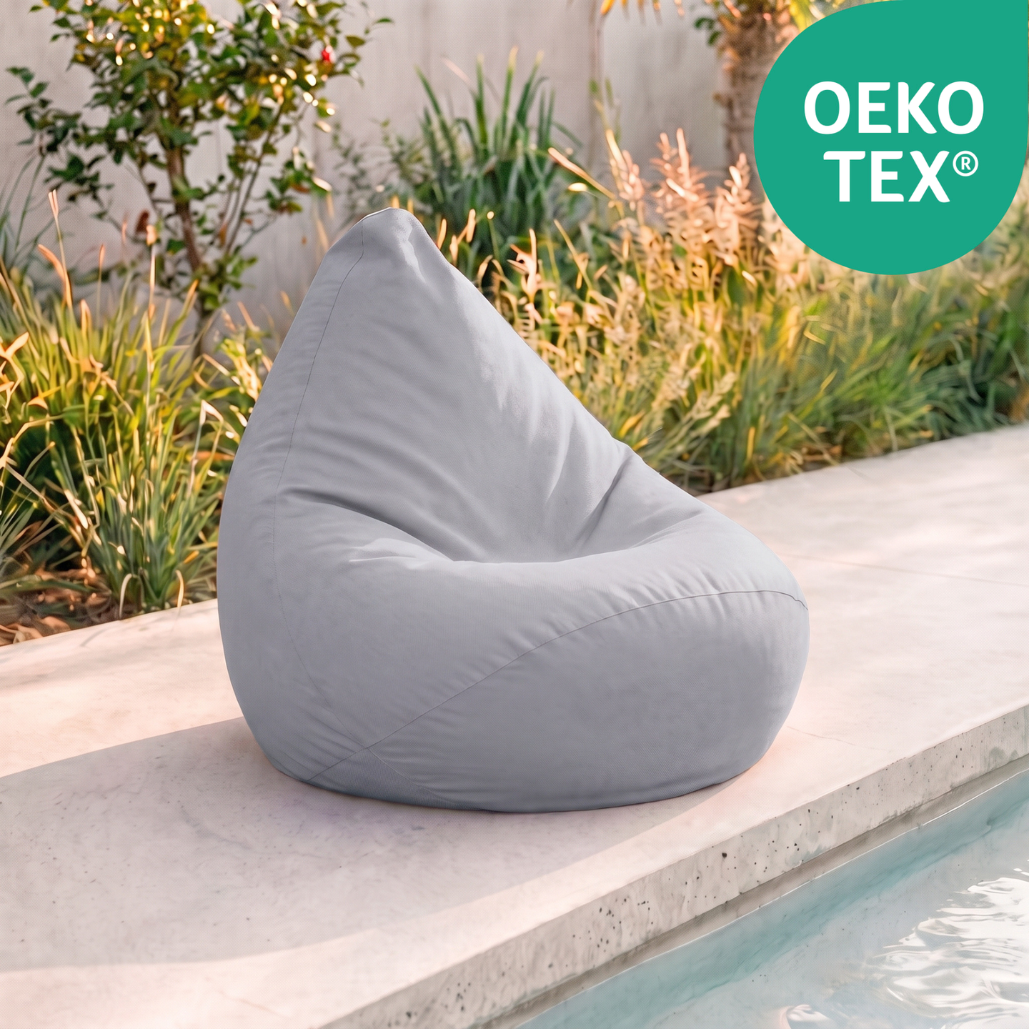 "Sunny Seat" Wasserfester Kinder-Sitzsack 80x85cm für drinnen & draußen