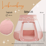 Pop-Up Bällebad-Spielzelt aus Baumwolle/Hanf