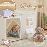 Spielhaus - mit Briefkasten & Wimpelkette