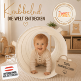 Spieltunnel aus Baumwolle/Hanf, passend zu den Spielzelten, 180x46cm
