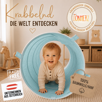 Spieltunnel aus Baumwolle/Hanf, passend zu den Spielzelten, 180x46cm