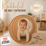 Spieltunnel aus Baumwolle/Hanf, passend zu den Spielzelten, 180x46cm