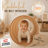 Spieltunnel aus Baumwolle/Hanf, passend zu den Spielzelten, 180x46cm