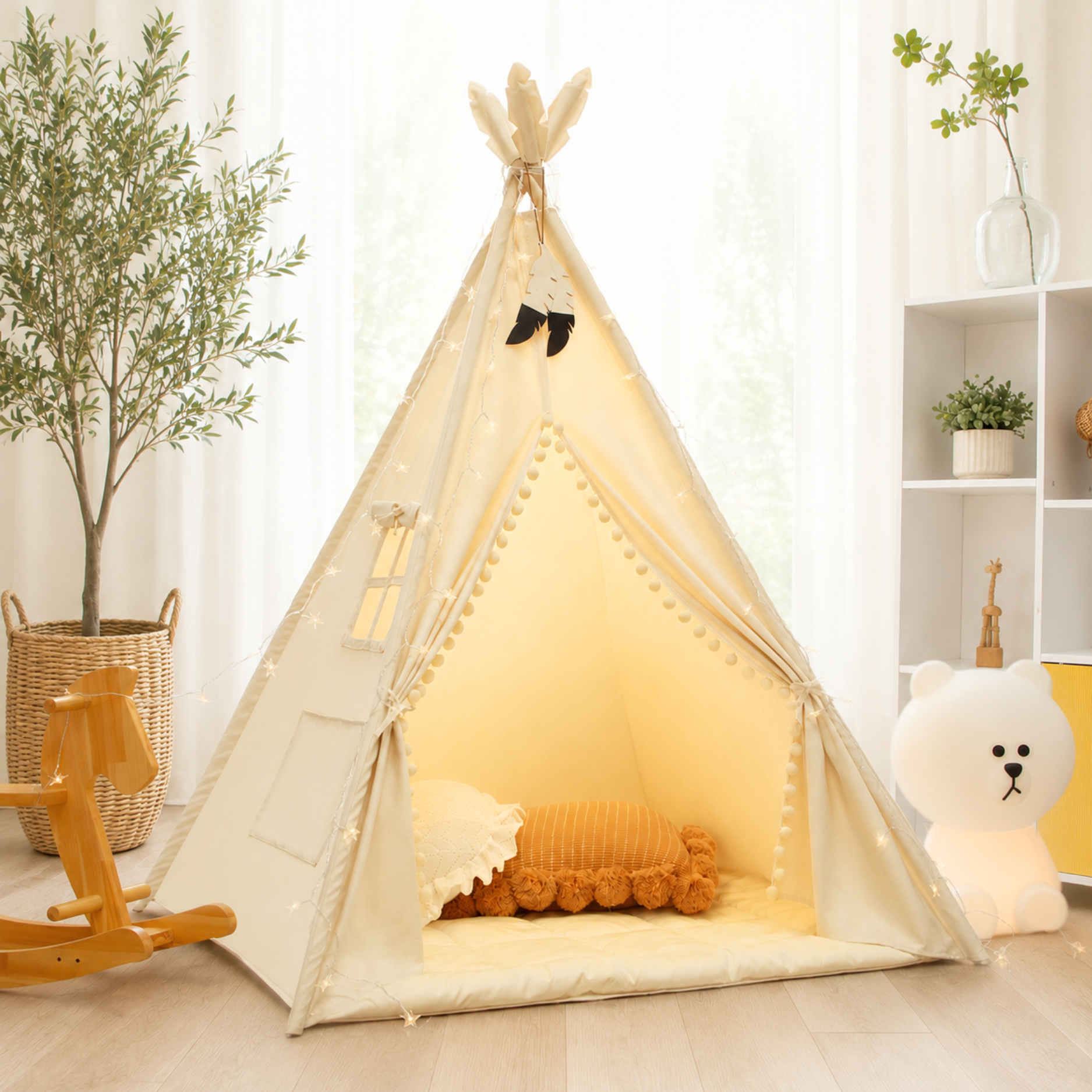 Tipi Kinderzelt - 100% Baumwolle