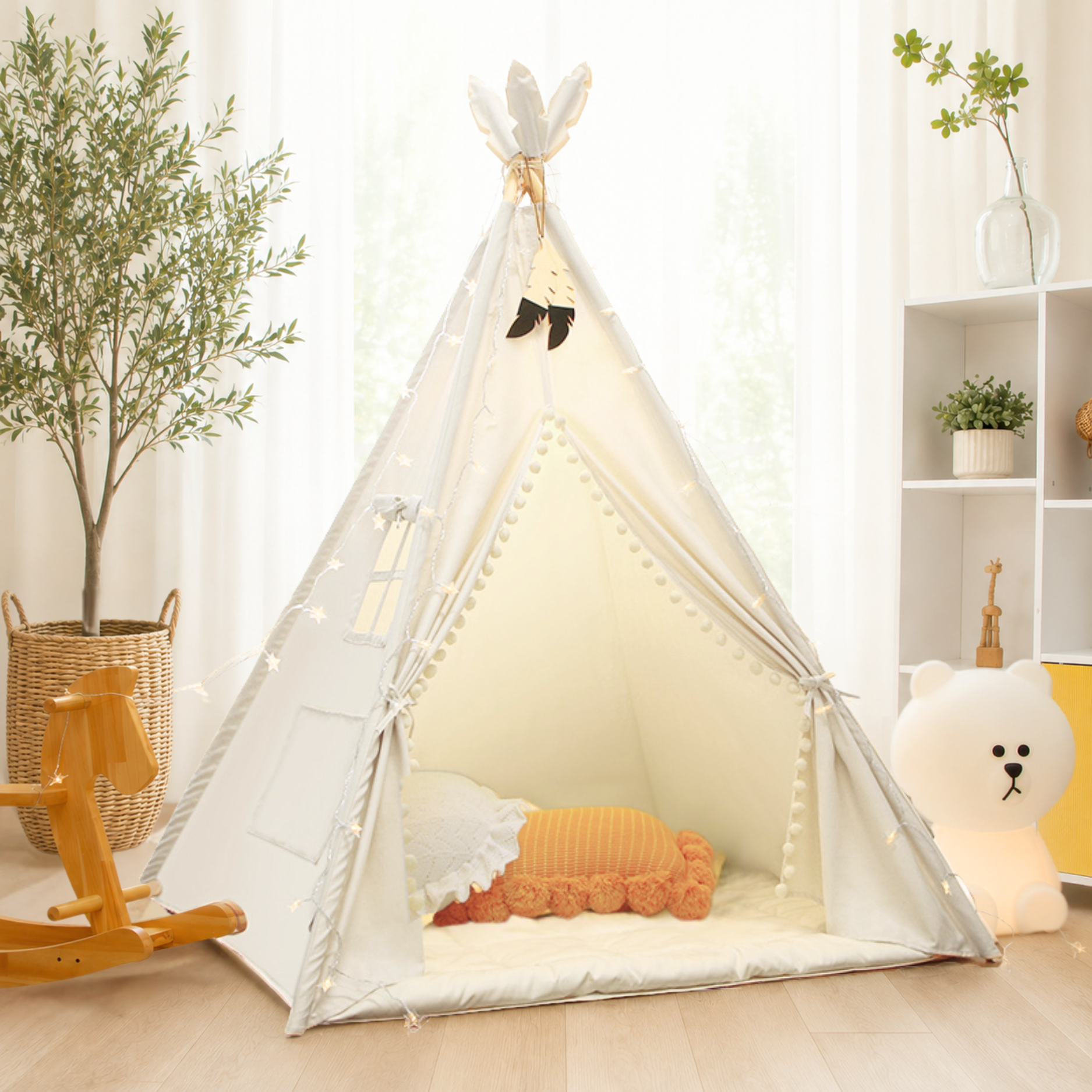 Tipi Kinderzelt - 100% Baumwolle