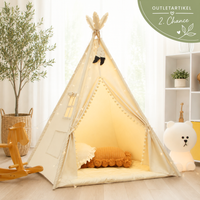 RETOURENARTIKEL: Tipi Kinderzelt Set - 100% Baumwolle