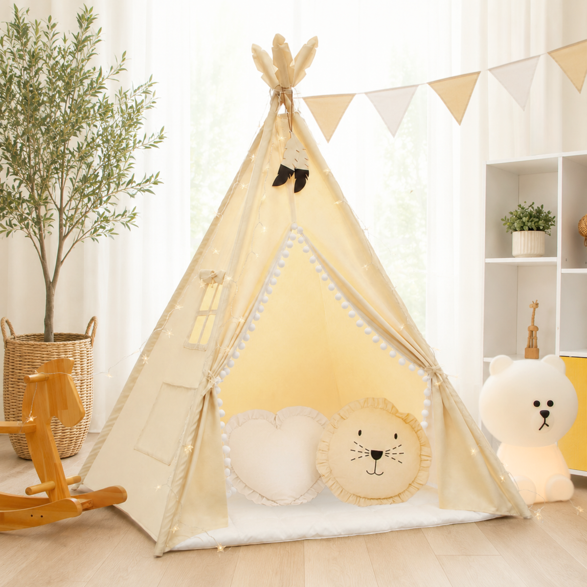 Tipi Kinderzelt - 100% Baumwolle