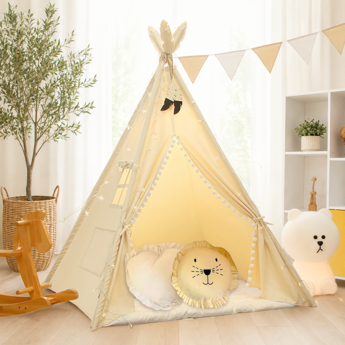 Tipi Kinderzelt - 100% Baumwolle