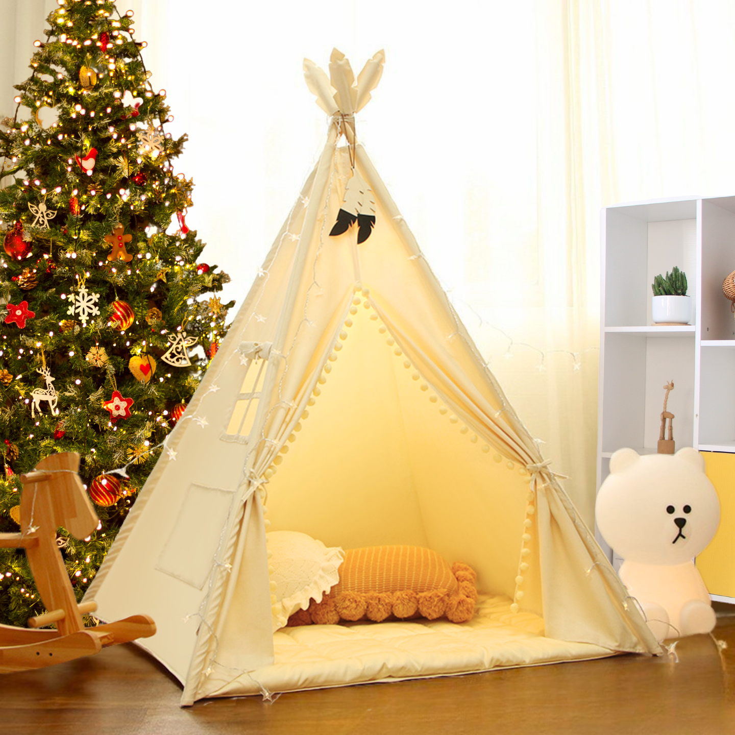 Tipi Kinderzelt - 100% Baumwolle