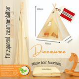 Tipi children's tent - 100% cotton
