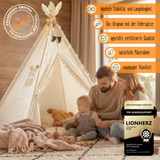 Tipi Kinderzelt - 100% Baumwolle