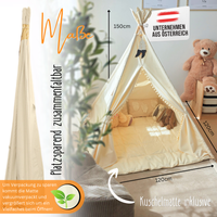Tipi Kinderzelt - 100% Baumwolle