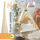 Tipi Kinderzelt - 100% Baumwolle