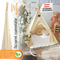 Tipi Kinderzelt - 100% Baumwolle
