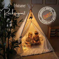 Tipi Kinderzelt - 100% Baumwolle