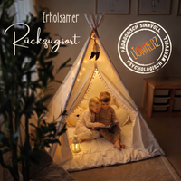 Tipi Kinderzelt - 100% Baumwolle