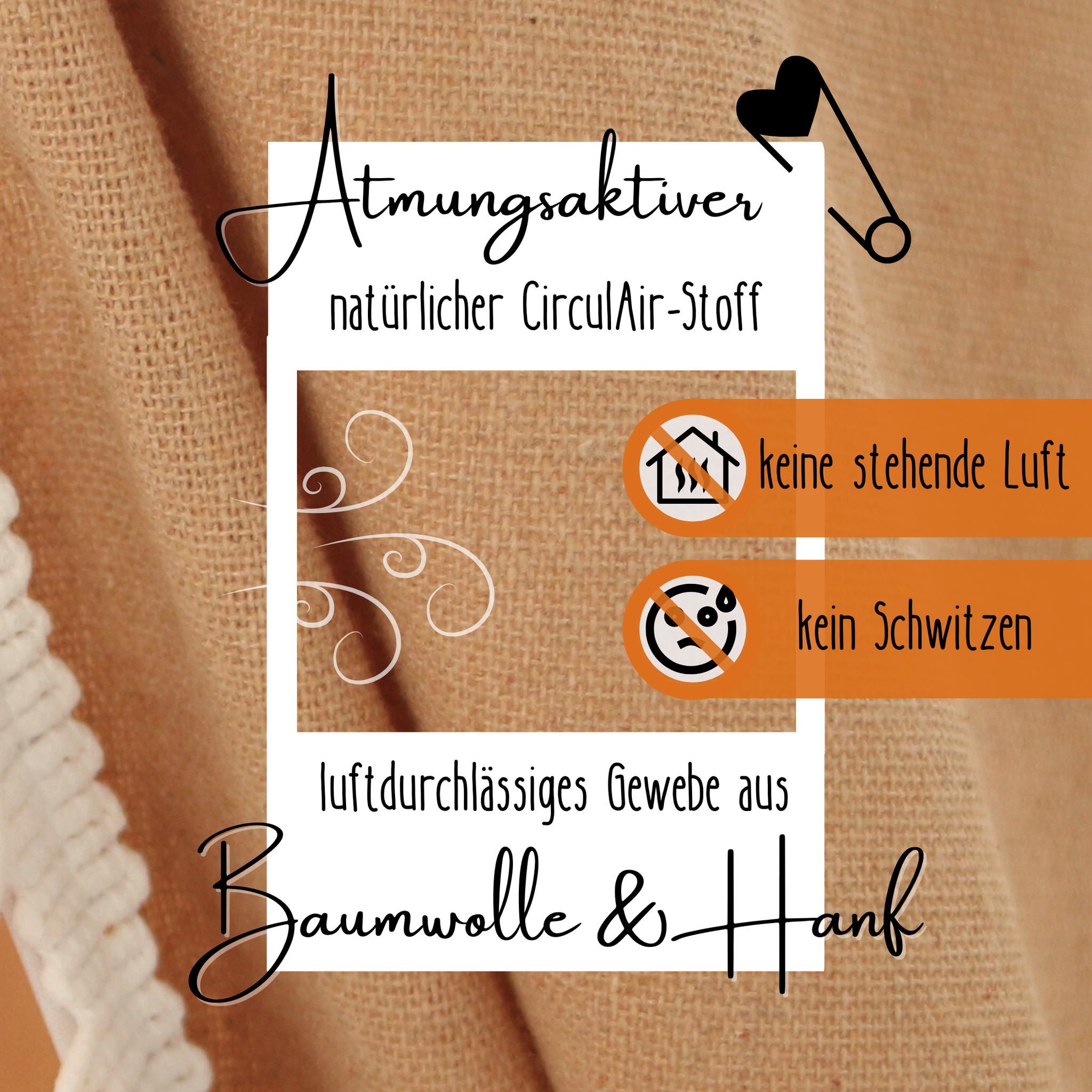 rundes Spielzelt - atmungsaktiv aus Baumwolle & Hanf