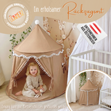 Play tent - breathable made of cotton &amp; hemp