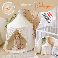Play tent - breathable made of cotton &amp; hemp