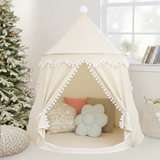 rundes Spielzelt - atmungsaktiv aus Baumwolle & Hanf