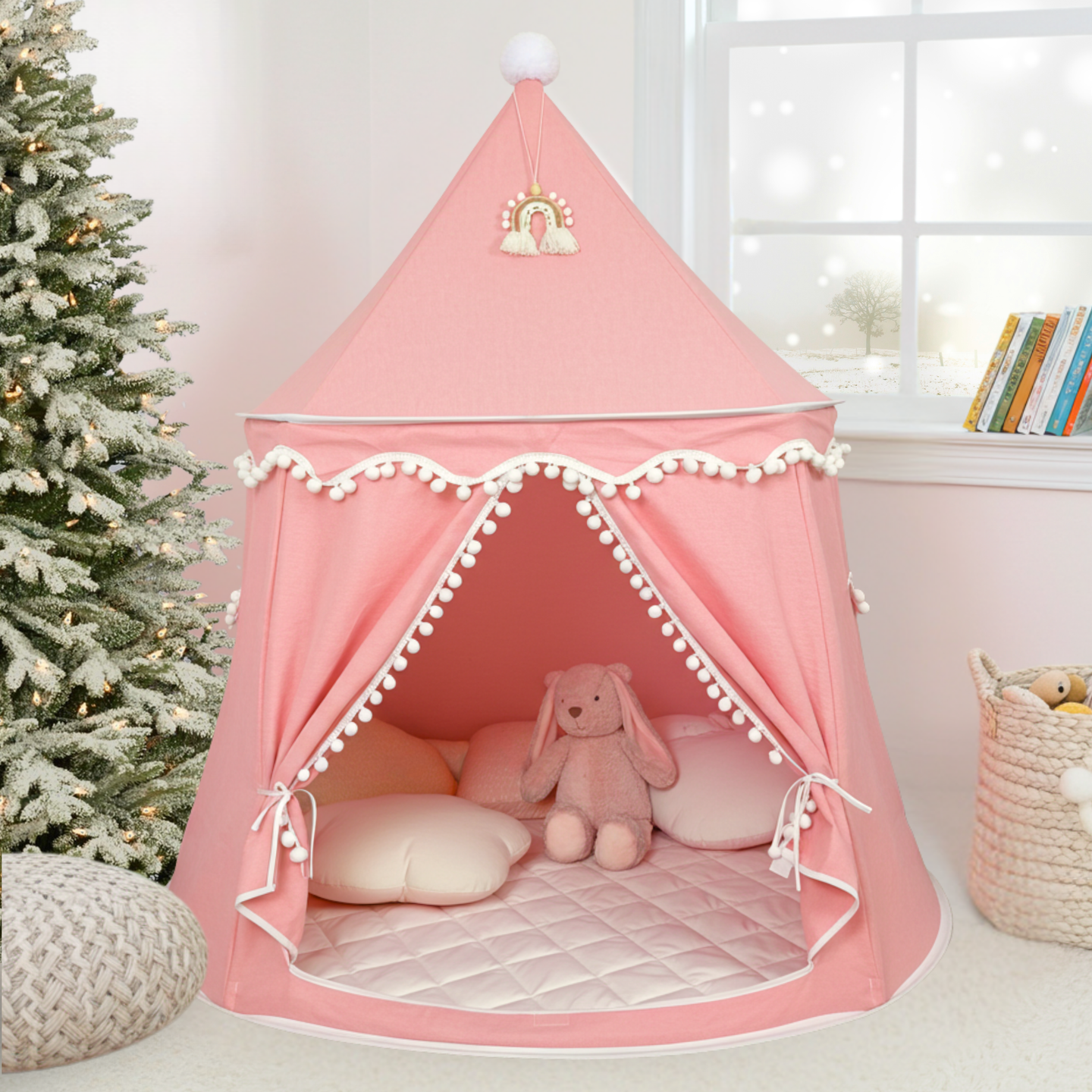 Play tent - breathable made of cotton &amp; hemp