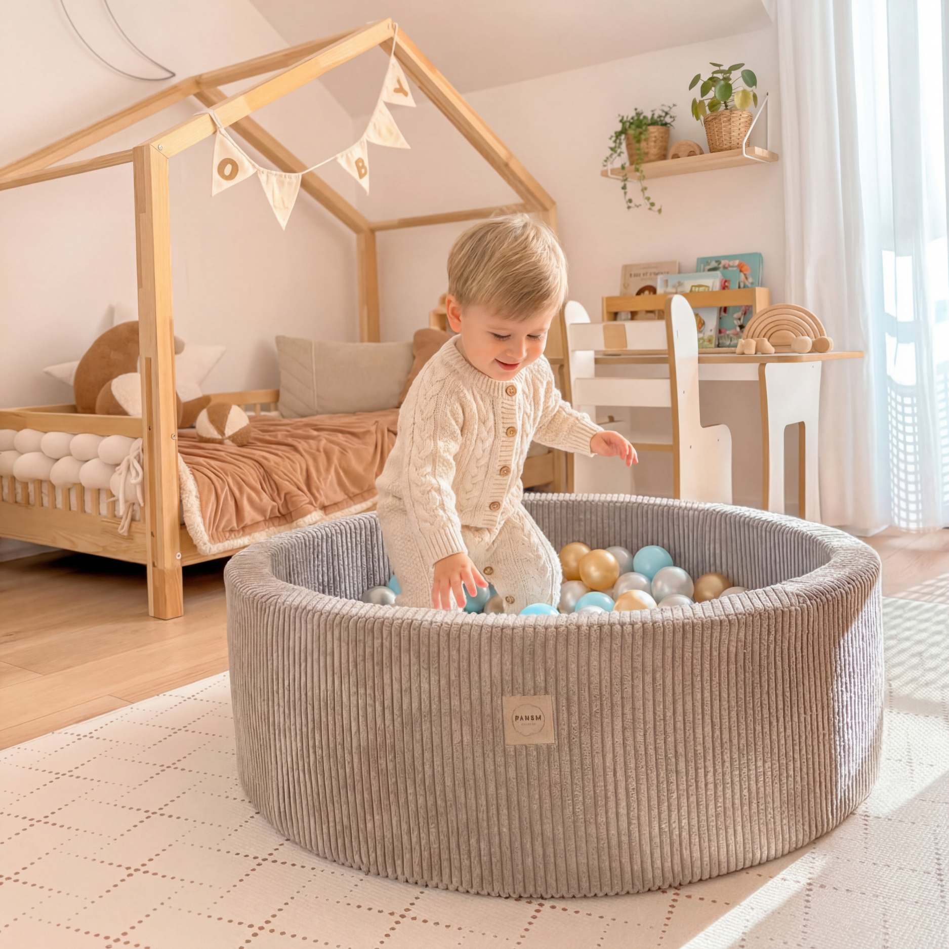 "Bally Pool" Bällebad 90x30cm mit 200 Bällen