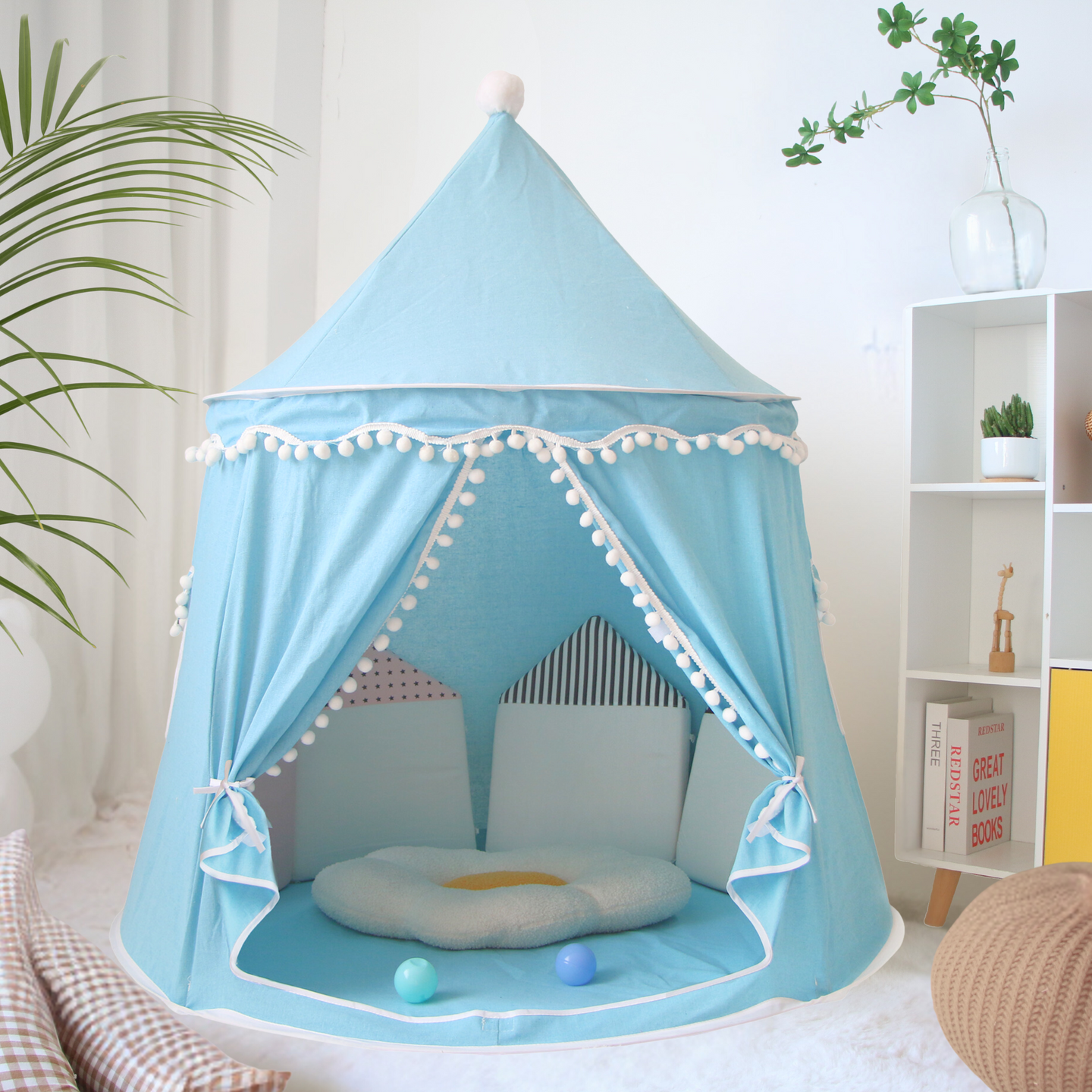 Play tent - breathable made of cotton &amp; hemp