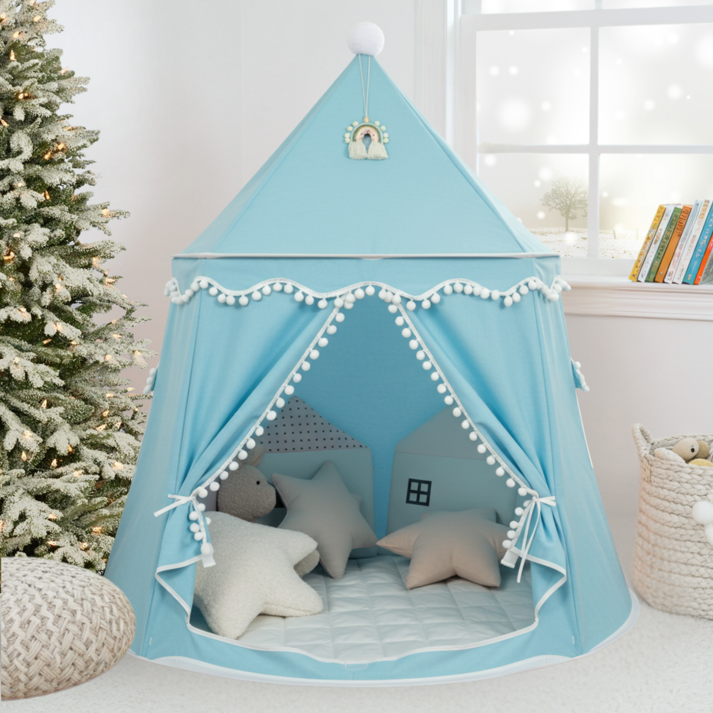 Play tent - breathable made of cotton &amp; hemp