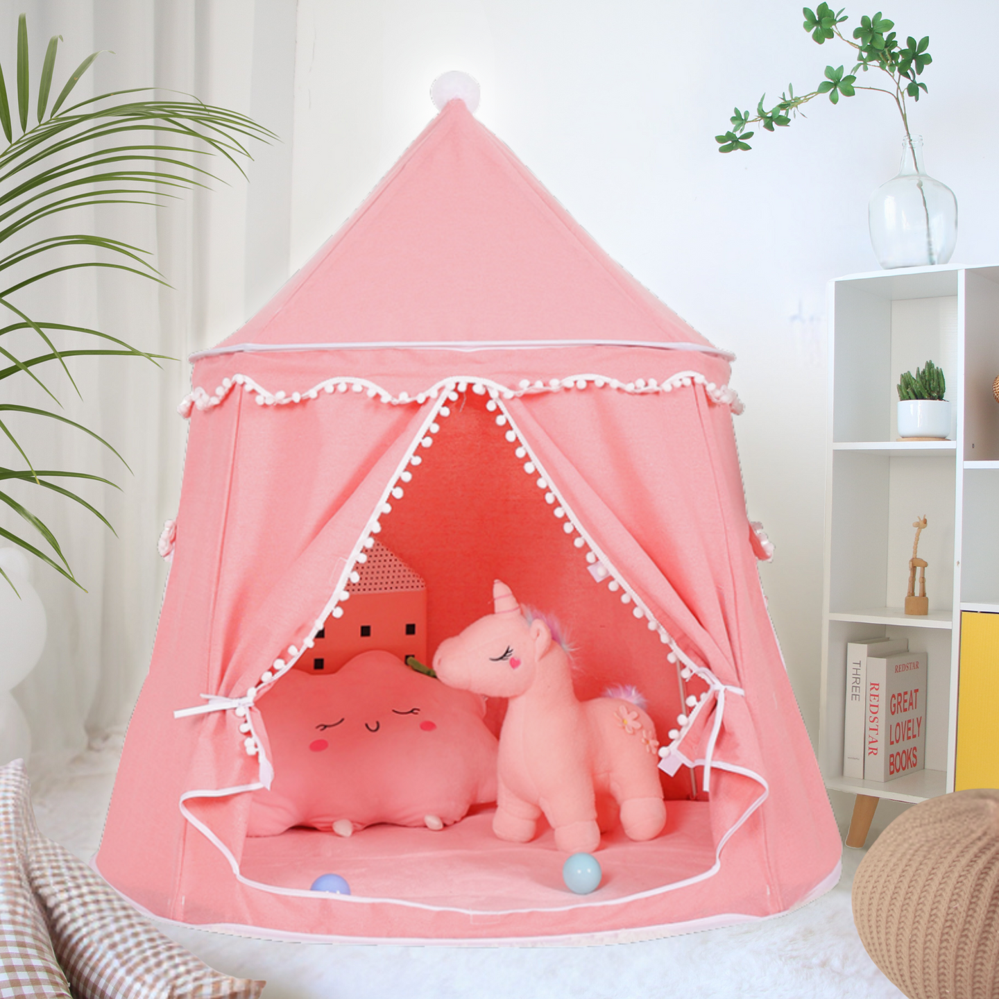 Play tent - breathable made of cotton &amp; hemp