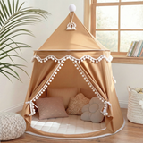 rundes Spielzelt - atmungsaktiv aus Baumwolle & Hanf