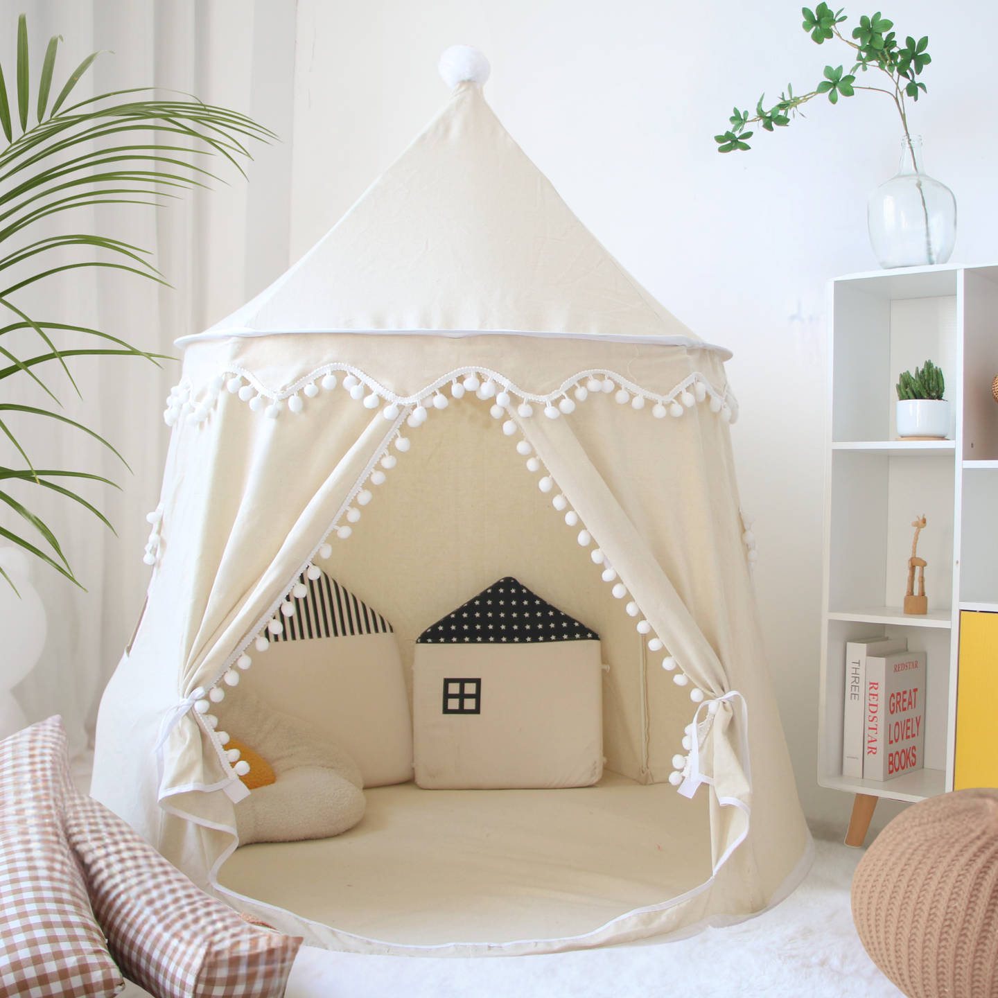 Play tent - breathable made of cotton &amp; hemp