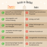 rundes Spielzelt - atmungsaktiv aus Baumwolle & Hanf