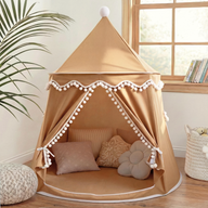 rundes Spielzelt - atmungsaktiv aus Baumwolle & Hanf