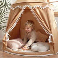 rundes Spielzelt - atmungsaktiv aus Baumwolle & Hanf